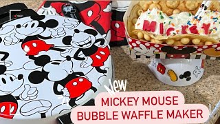 Mickey Bubble Waffle maker [upl. by Eimmas927]