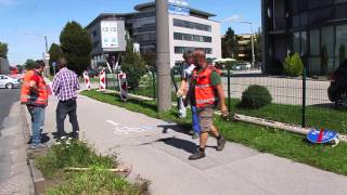 Baustelle in der Münchner Bundesstraße [upl. by Naillij332]