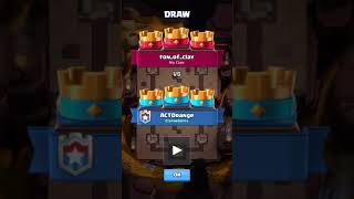 I had a 3 CROWN TIE in Clash Royale [upl. by Pardner]