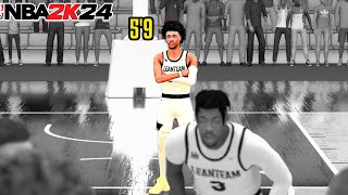 NBA 2K24 ProAm TAKING MY 59 PG BUILD INTO COMP PROAM [upl. by Elehcar]