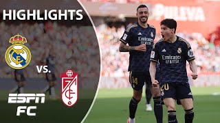 Granada vs Real Madrid  LALIGA Highlights  ESPN FC [upl. by Anej]