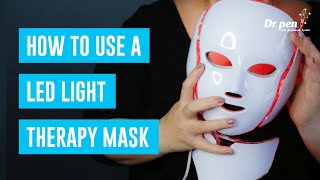 How to Use a LED Light Therapy Mask  Dr Pen Australia  Light Therapy at Home [upl. by Nason83]