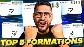 FC 25 TOP 5 Formations amp The Best Meta Tactics w Advanced Player Roles [upl. by Aisiram]