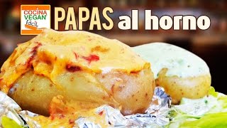 Papas al horno  Cocina Vegan Fácil [upl. by Courcy211]