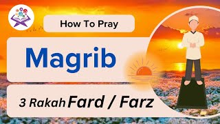 How To Pray Maghrib  Prayer for kids  Step by step guide of Prayer  Zillnoorain [upl. by Aneras]