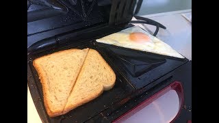 MAKE YOUR EGGS IN A SANDWICH MAKER EASY HACK [upl. by Leumhs]