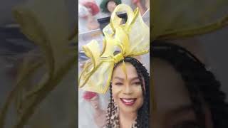 Gold crinoline fascinator viralvideo foryou goviral fyp fypシ゚viral fypシ゚ foryoupage [upl. by Casanova]