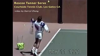 Roscoe Tanner Demonstrates His Tennis Serve Toss at the Apex 1991 [upl. by Okime]