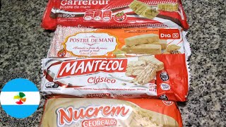 Mantecol  Nucrem  Carrefour  Lheritier  y DIA   Georgalos  Postre de Maní  Halva [upl. by Ydnes423]