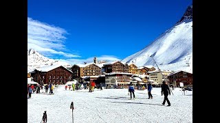 Tignes 2018 Le Lac Centre to Rue des Almes and back Place des Drapeaux with GoPro by Car [upl. by Darton]