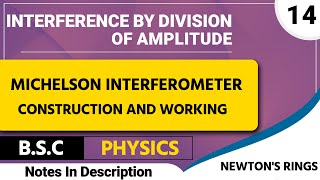 Michelson Interferometer  Construction and Working  BSc 2nd year [upl. by Angeline998]