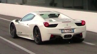 Ferrari 458 Italia Spider SOUND On The Track  Acceleration Downshifts amp Revs [upl. by Paver727]