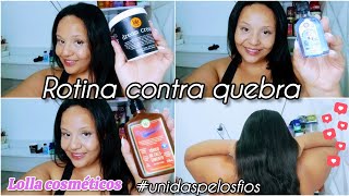 ✨Rotina capilar✨como previnir quebra e queda dos fios dream cream lolaunidaspelosfios [upl. by Swihart]