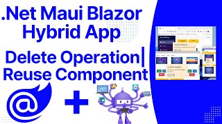 Net Maui  Blazor Hybrid App  Confirm Dialog Box  Delete Operation [upl. by Buehrer]