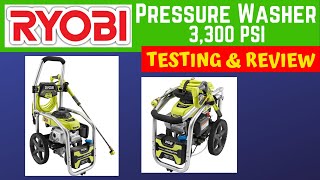 Ryobi 3300 PSI Pressure Washer Test amp Review  RY80942 [upl. by Nahtanha]