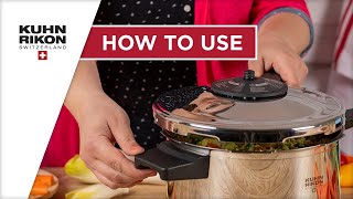 DUROMATIC® Pressure Cooker how to steam off  KUHN RIKON [upl. by Valonia787]