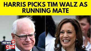 US Elections 2024 Kamala Harris Picks Minnesota Governor Tim Walz As Running Mate  N18G [upl. by Barde309]