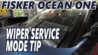 Fisker Ocean  Wiper Service Mode Tip [upl. by Specht]