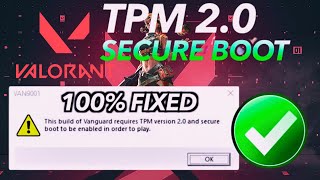 How to Fix Valorant VAN 9003 Error  Enable Secure Boot for Vanguard  Ultimate Guide [upl. by Bevan]