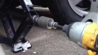 Jacking up a Car the Easy Way  Using Impact Wrench [upl. by Theola460]