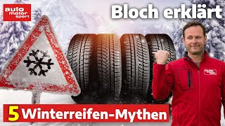 Winterreifen Die 5 größten Mythen  was wirklich zählt Bloch erklärt 258  auto motor und sport [upl. by Jacy488]