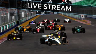 F1 2023  Singapore Grand Prix Live Stream  rFactor 2 [upl. by Airrotal479]