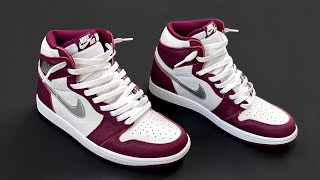 HOW TO LACE NIKE AIR JORDAN 1 HIGH LOOSELY THE BEST WAY [upl. by Amias140]