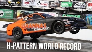 HPATTERN STICK SHIFT WORLD RECORD Supra at the Hail Mary Derby [upl. by Renmus]