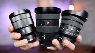 Best Sony Wide Angle Lens Sony 1635 f28 amp f4 PZGGMZA comparison [upl. by Duky650]