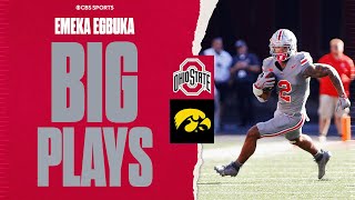 Emeka Egbuka SCORES 3 TDs against Iowa  Highlights [upl. by Levona823]