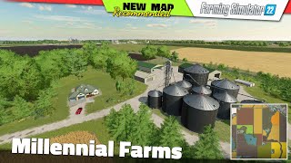 FS22 ★ NEW MAP quotMillennial Farmsquot  Farming Simulator 22 New Map Review 2K60 [upl. by Ahsinid971]