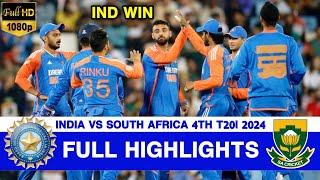 India vs South Africa 4th T20 Highlights  India vs South Africa  IND vs SA 4th T20 Highlights 2024 [upl. by Struve]