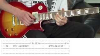 Guns NRoses  November Rain Guitar Solo Lesson WITH TABS [upl. by Lashond350]