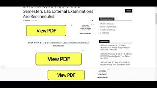 JNTUK BTech 21 22 31 32 Semesters Lab External Examinations Rescheduled – Latest Update [upl. by Zela]