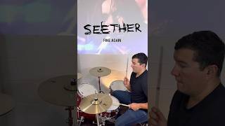 Seether  Fine Again drumcover drums seether shorts [upl. by Nueormahc]