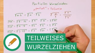 Partielles teilweises Wurzelziehen  Mit Stift und Papier [upl. by Ayak]