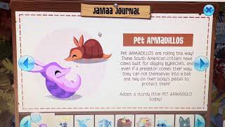 Animal jam classic Jamaa Journal pet armadillos ￼￼￼ [upl. by Almeta229]