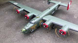 B24 Liberator by VQ model2800mm wingspan Engine sound [upl. by Russ390]