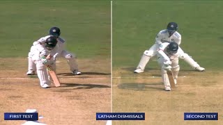 Why Tom Latham failed Against Ashwin Tom Latham Wicket Today [upl. by Judi]