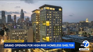 New DTLA highrise to house homeless in 600000 units [upl. by Meldoh865]