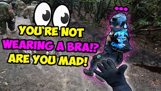 Shes Playing All NATURAL 😳👀 Airsoft Funny Moments amp Fails [upl. by Clarisse848]