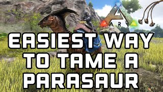 ARK Survival Evolved Mobile  Easiest way to tame a Parasaur [upl. by Nimesay331]