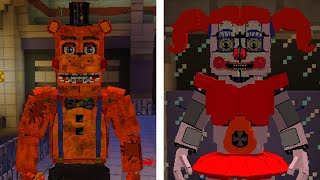 ESCAPING THE ANIMATRONIC LAB Minecraft FNAF Adventure Map FNAF Intrepid Part 3 [upl. by Kolnos]