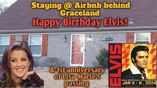 Elvis 89th Bday amp remembering Lisa Marie 2024 [upl. by Nnyleak]