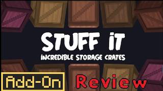 Minecraft Bedrock addon mod review Stuff it [upl. by Rtoip935]