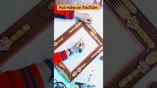 Kitchen Wall Decor DIY  Handmade Planner Sheet diy shorts [upl. by Ahsienel934]