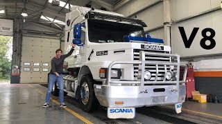 1996 SCANIA 143M TSeries Full Tour Exhaust Sound amp Short Drive [upl. by Anilecram682]