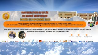 Inauguration du lycée de Ngohé NDOFONGOR samedi 25 novembre 2023 [upl. by Ettenahs]