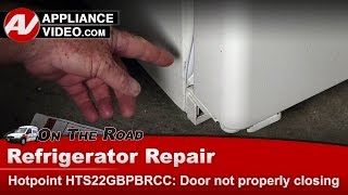 Hotpoint Refrigerator Repair  Door Not Closing Properly  Door Gasket [upl. by Hogarth348]