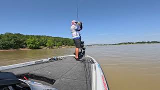 Bassmaster Opens EQ 2024 Lake Eufaula OK Day 2 [upl. by Tnilc686]